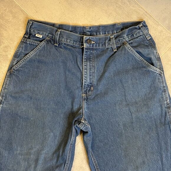 Carhartt Flame Resistant HRC 2 Jeans Men’s 32x32 FRB13 DNM Work Denim - Picture 16 of 16